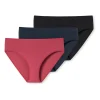 Schiesser 3er-Set: Taillenslips In Schwarz/ Dunkelblau/ Beere 22