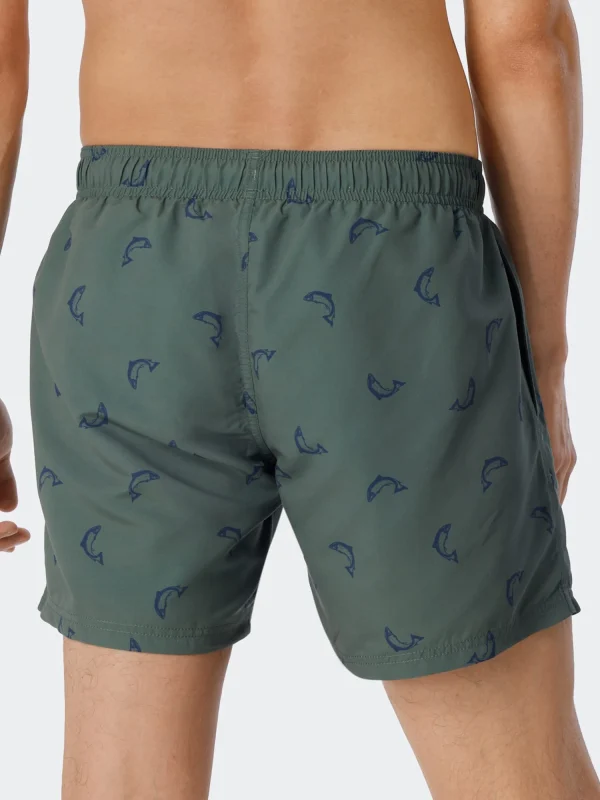 Schiesser Badehose Waterworld In Oliv 4