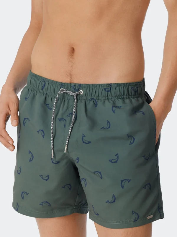 Schiesser Badehose Waterworld In Oliv 5