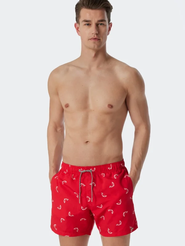 Schiesser Badehose Waterworld In Rot 3