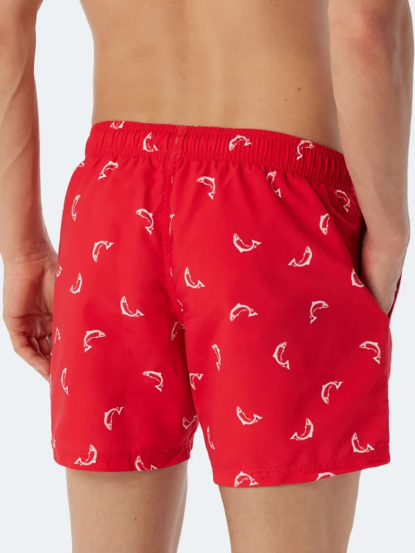 Schiesser Badehose Waterworld In Rot 4