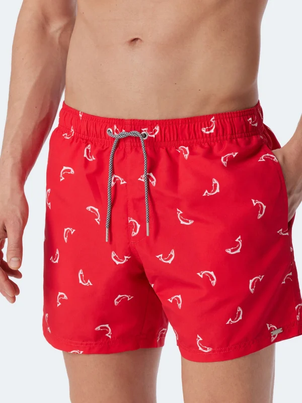 Schiesser Badehose Waterworld In Rot 5