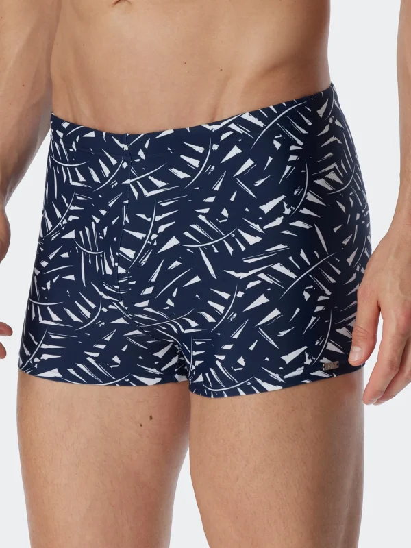 Schiesser Badehose Wave Aqua In Dunkelblau 5