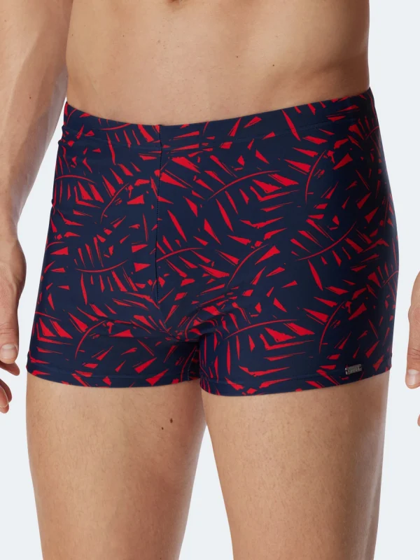 Schiesser Badehose Wave Aqua In Rot 5