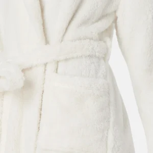 Schiesser Bademantel Teddy Fleece In Off White 9