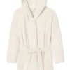 Schiesser Bademantel Teddy Fleece In Off White 8