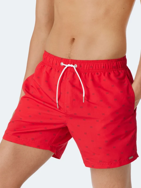 Schiesser Badeshorts Aqua In Rot 5