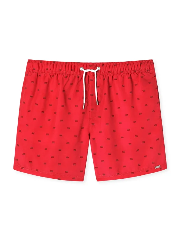 Schiesser Badeshorts Aqua In Rot 1