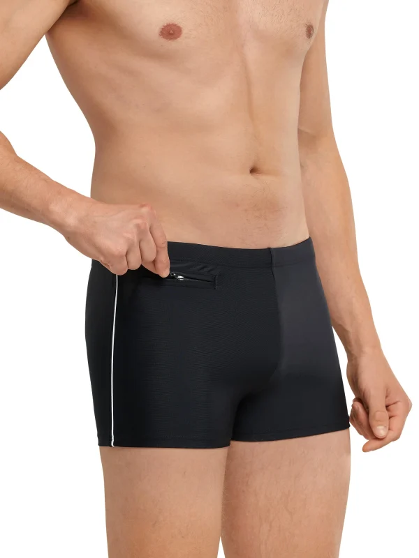 Schiesser Badeshorts Aqua In Schwarz 1