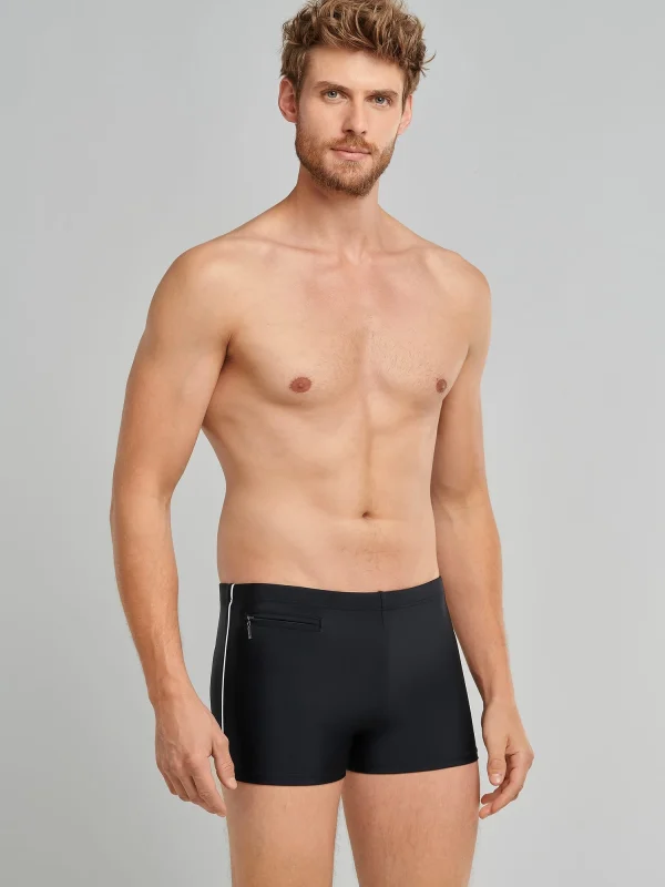 Schiesser Badeshorts Aqua In Schwarz 3