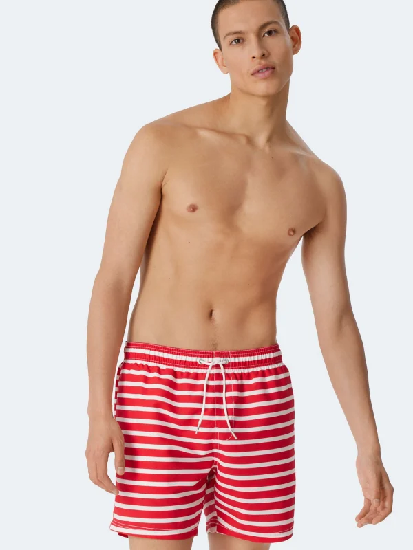 Schiesser Badeshorts Aqua Sumerged In Rot 3