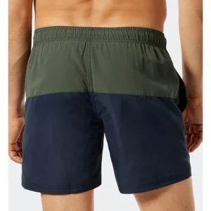 Schiesser Badeshorts In Dunkelblau/ Khaki 12