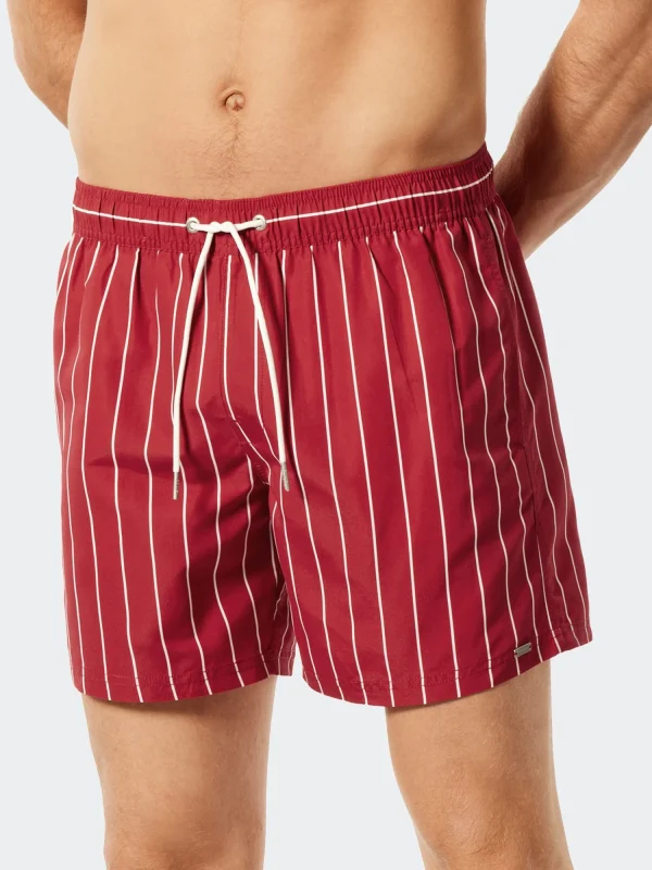 Schiesser Badeshorts Mesh Summer In Rot 5