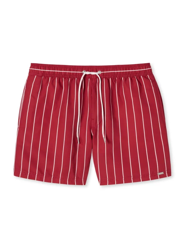 Schiesser Badeshorts Mesh Summer In Rot 1