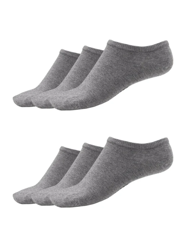 Schiesser Damensneakers 6er-Pack Socken In Silver Grey Mel. 1