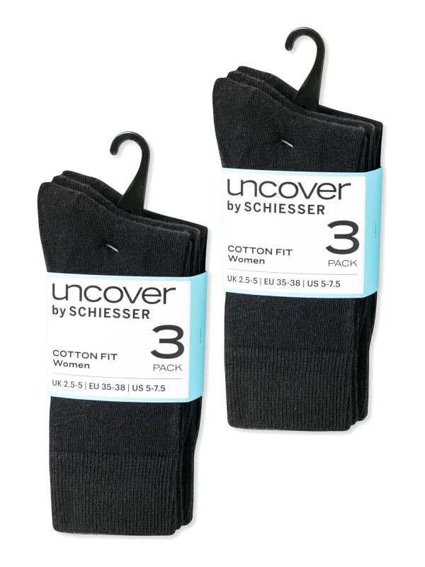 Schiesser Freizeitsocken Uncover In Schwarz 3