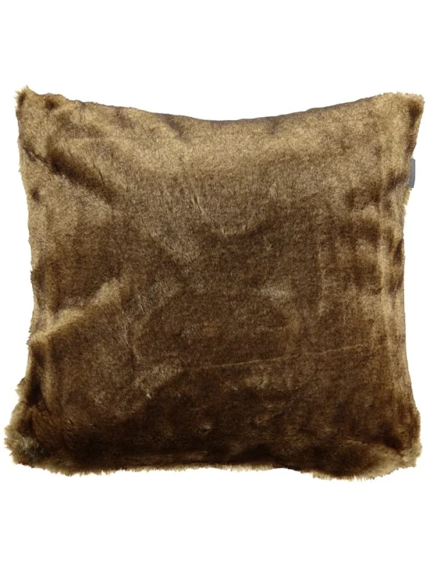 Schiesser Kissen “Fake Fur” In Taupe 1