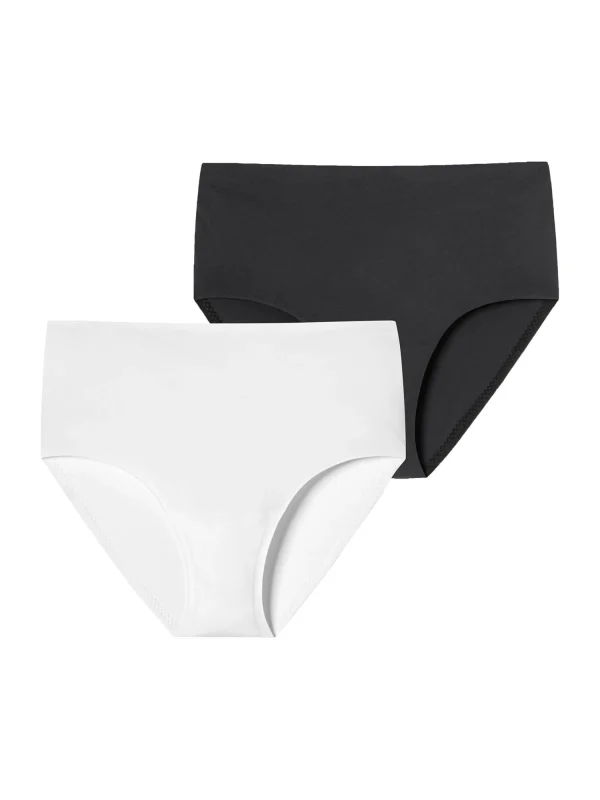 Schiesser Maxislip Invisible Soft In Schwarz-weiss 1