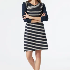 Schiesser Nachthemd Essential Stripes In Blau 8