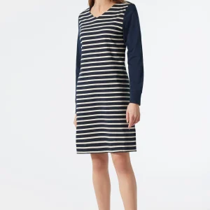 Schiesser Nachthemd Essential Stripes In Blau 12