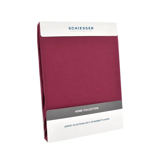 Schiesser Premium Jersey Spannbettlaken In Bordeaux 4