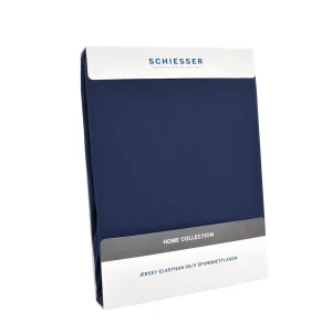 Schiesser Premium Jersey Spannbettlaken In Marine 9