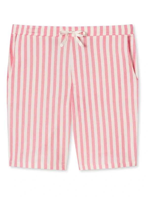 Schiesser Pyjama-Hose In Pink/ Weiß 1