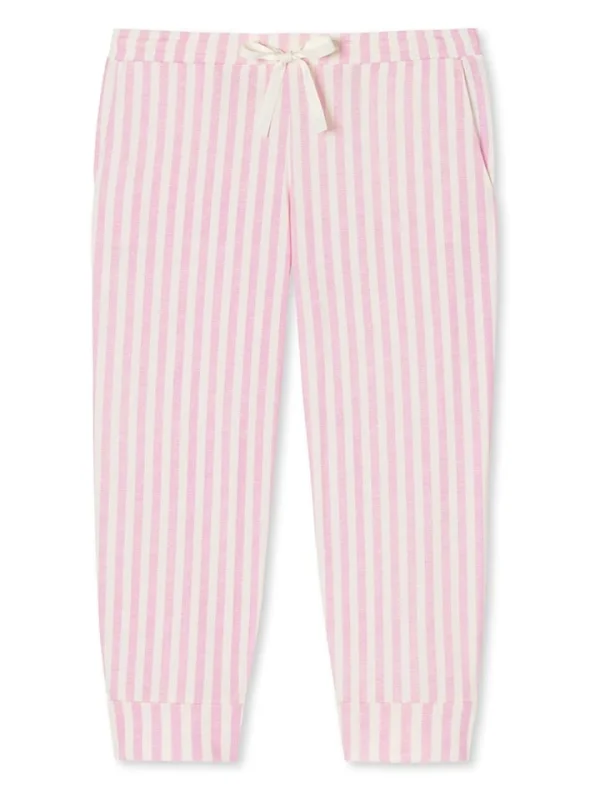 Schiesser Pyjama-Hose In Rosa/ Weiß 1