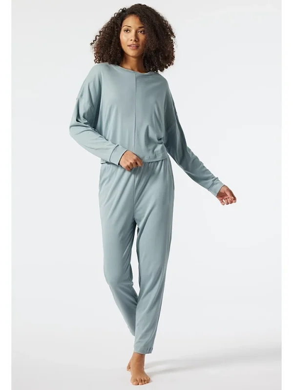 Schiesser Pyjama In Hellblau 4