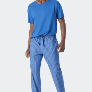 Schiesser Pyjamahose Mix & Relax In Blau 9