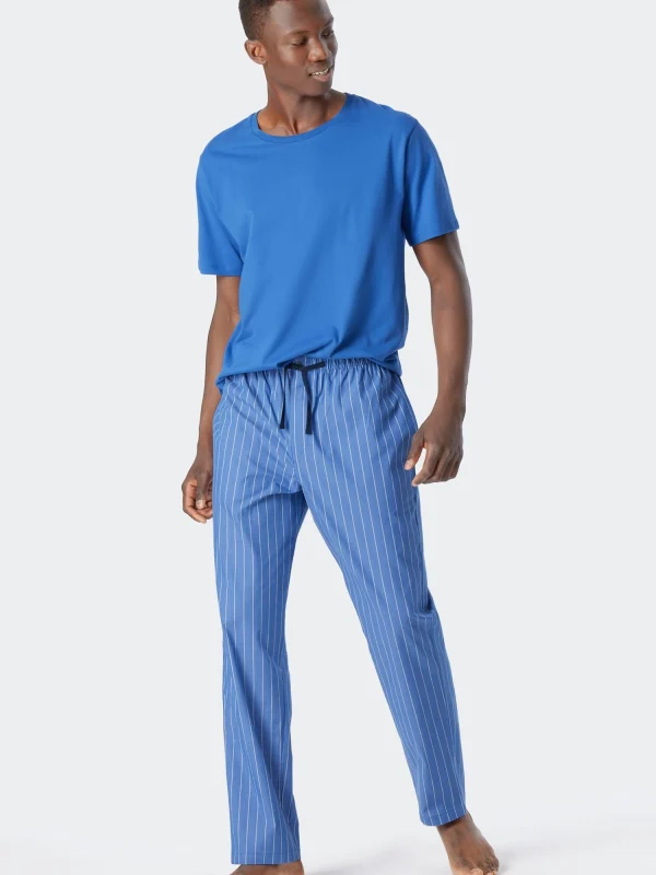 Schiesser Pyjamahose Mix & Relax In Blau 3