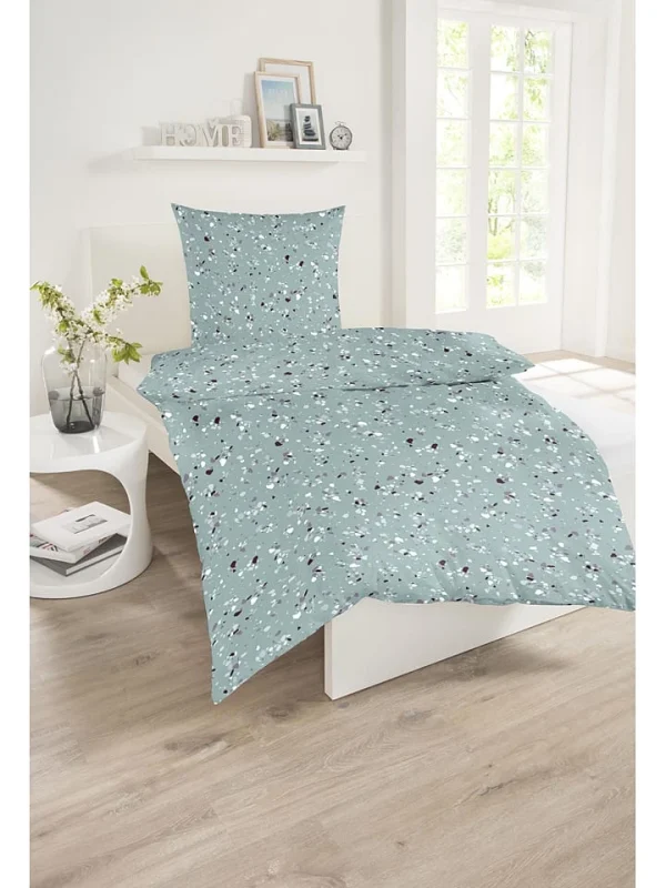 Schiesser Renforcé-Bettwäsche-Set “Terrazzo” In Mint 3