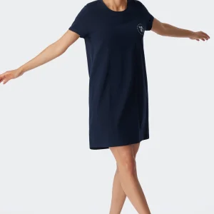 Schiesser Sleepshirt Essential Nightwear In Dunkelblau 8