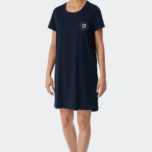 Schiesser Sleepshirt Essential Nightwear In Dunkelblau 12