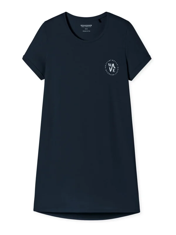 Schiesser Sleepshirt Essential Nightwear In Dunkelblau 1