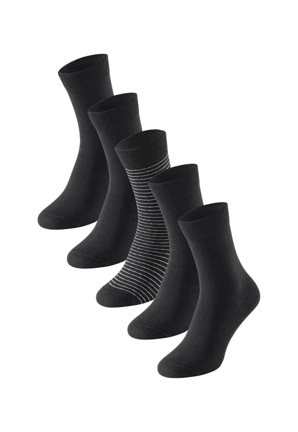 Schiesser Socken 5er Pack In Schwarz/gestreift 1