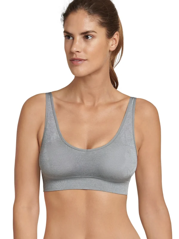 Schiesser Sport-Bustier Active In Silbergrau-mel. 5