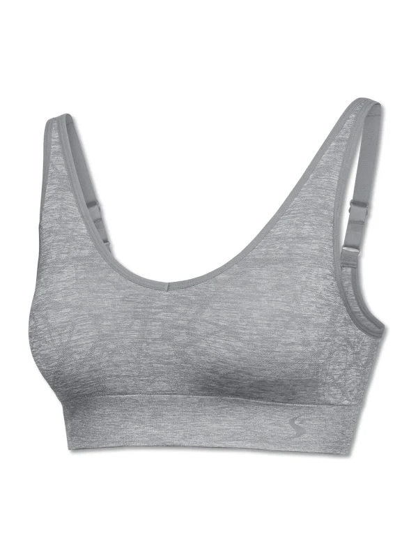 Schiesser Sport-Bustier Active In Silbergrau-mel. 1