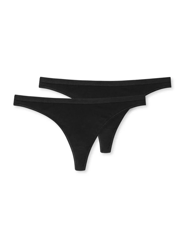 Schiesser Tanga 95/5 In Schwarz 1