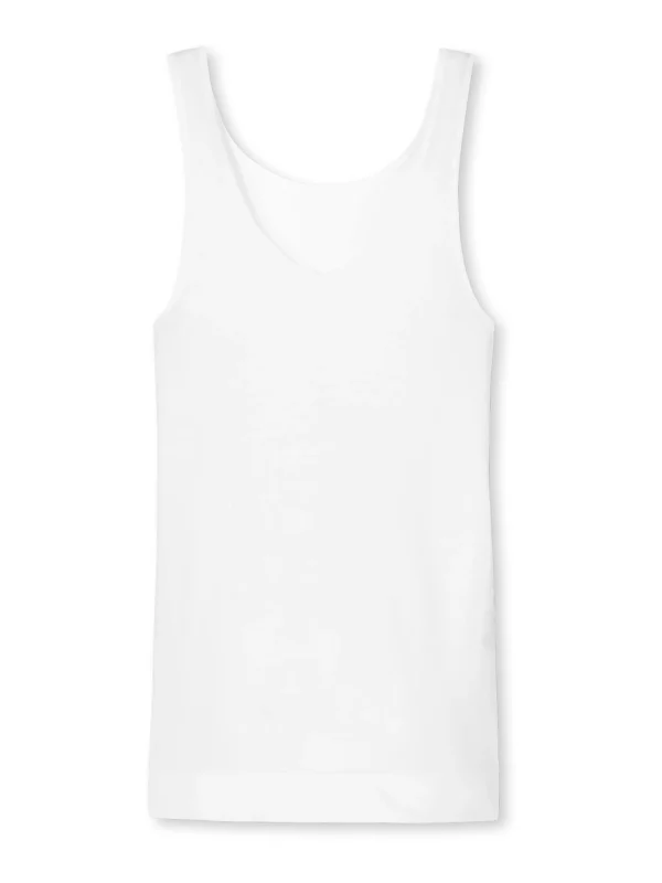 Schiesser Tanktop Seamless Light In Weiß 1