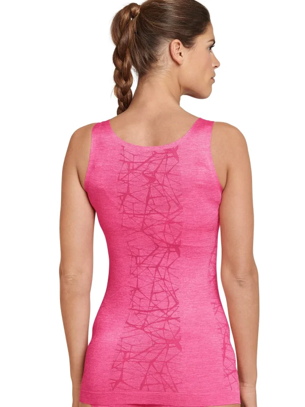 Schiesser Tanktop Top In Pink-mel. 4