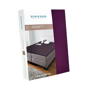 Schiesser Topper-Spannbettlaken In Aubergine 6