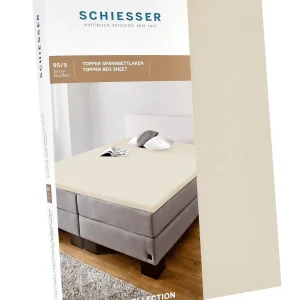 Schiesser Topper-Spannbettlaken In Creme 6