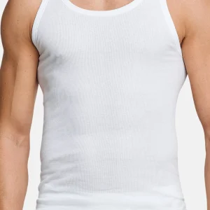 Schiesser Unterhemd / Tanktop Cotton Essentials Doppelripp In Weiß 10