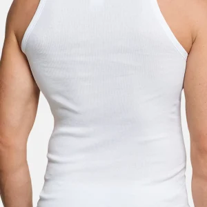 Schiesser Unterhemd / Tanktop Cotton Essentials Doppelripp In Weiß 12