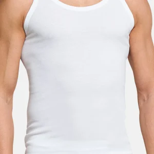 Schiesser Unterhemd / Tanktop Cotton Essentials Feinripp In Weiß 7