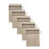 Schiesser Waschhandschuh Skyline Color 5er-Set Mit Webbordüre In Beige 8